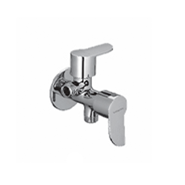 Angle Stop Cock 2 way with wall flange